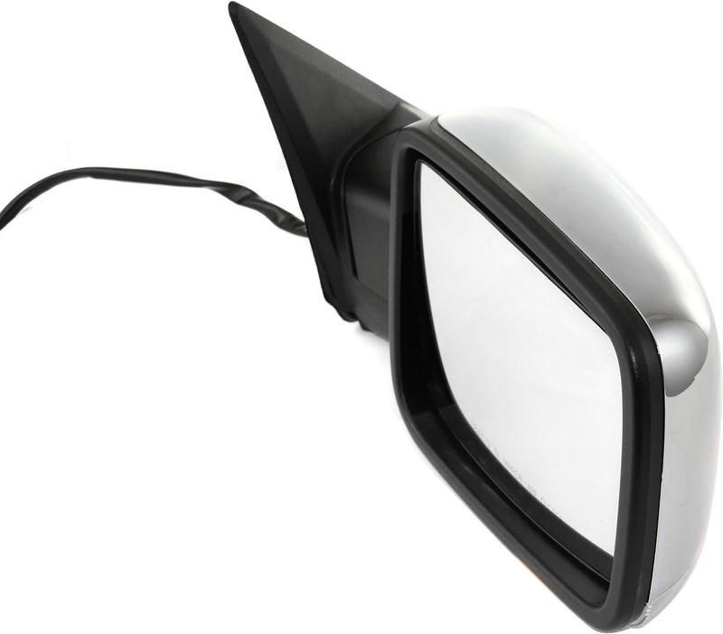 Passenger Side Mirror, Non-Towing, Power, Power Folding, Heated, Chrome, In-housing Signal Light, With memory, With Puddle Light, Without Auto-Dimming, Without Blind Spot Feature | CH1321356