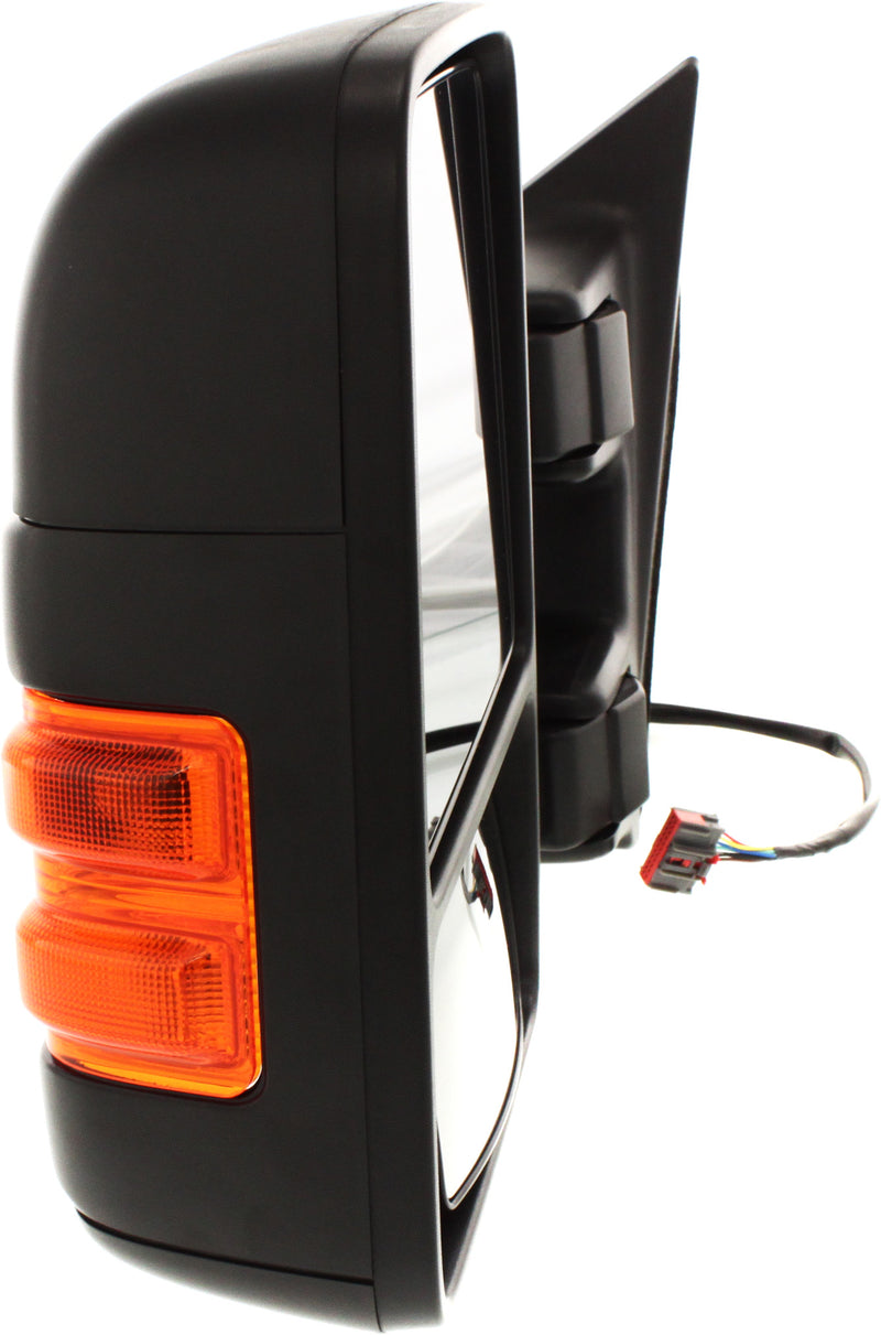 Driver Side Towing Mirror Power Heated Manual Folding Textured Black In-housing Signal Light W/o Memory W/o Puddle Light W/o Auto-Dimming With Blind Spot Glass Dual glass | FO1320342
