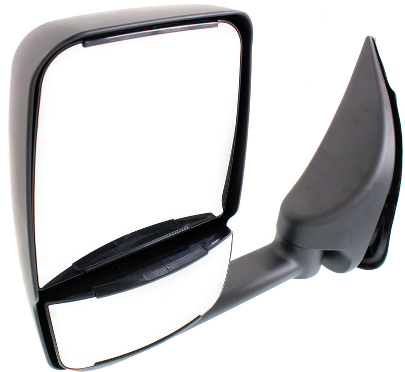 Passenger Side Towing Mirror, Power, Manual Folding, Non-Heated, Paintable, In-housing Signal Light, W/o memory, W/o Puddle Light, W/o Auto-Dimming, W/o Blind Spot Feature