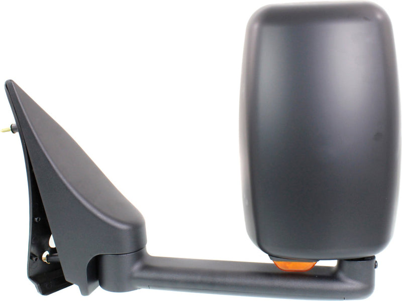 Passenger Side Towing Mirror, Power, Manual Folding, Non-Heated, Paintable, In-housing Signal Light, W/o memory, W/o Puddle Light, W/o Auto-Dimming, W/o Blind Spot Feature