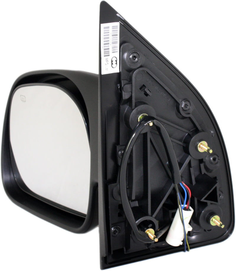 Driver Side Mirror, Non-Towing, Power, Manual Folding, Heated, Textured Black, Without Signal Light, Without memory, Without Puddle Light, Without Auto-Dimming, Without Blind Spot Feature | FO1320308