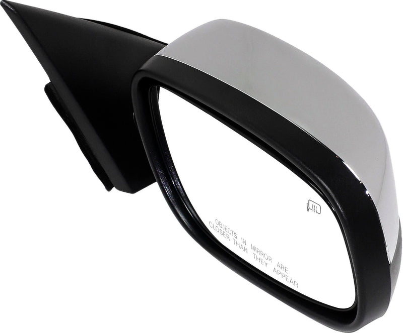 Passenger Side Mirror, Power, Manual Folding, Heated, Chrome, With memory, With Puddle Light, Without Auto-Dimming, Without Blind Spot Feature | FO1321429