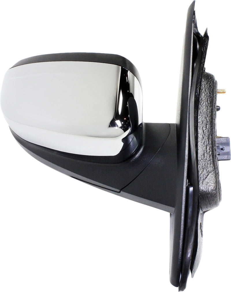 Passenger Side Mirror, Power, Manual Folding, Heated, Chrome, With memory, With Puddle Light, Without Auto-Dimming, Without Blind Spot Feature | FO1321429