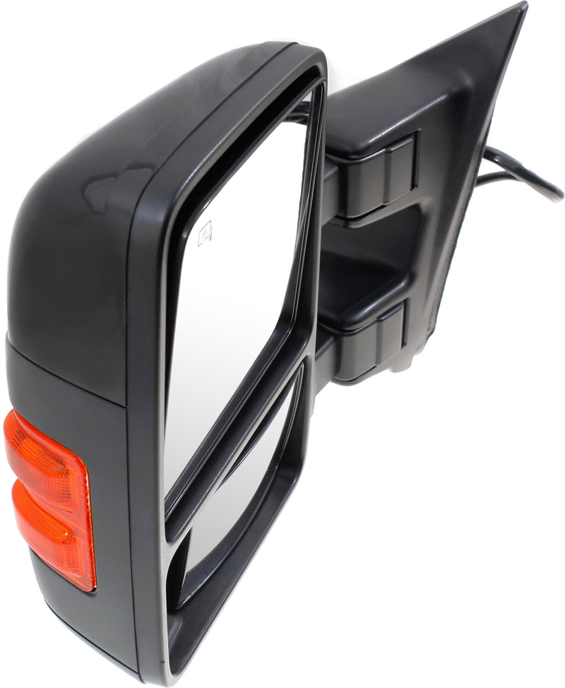 Driver Side Towing Mirror, Power, Power Folding, Heated, With 1 Chrome and 1 Cap, In-housing Signal Light, W/o memory, W/o Puddle Light and Auto-Dimming, With Blind Spot Glass | FO1320491,FO1320495