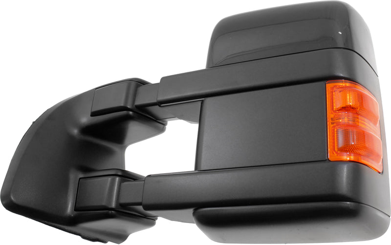 Driver Side Towing Mirror, Power, Power Folding, Heated, With 1 Chrome and 1 Cap, In-housing Signal Light, W/o memory, W/o Puddle Light and Auto-Dimming, With Blind Spot Glass | FO1320491,FO1320495