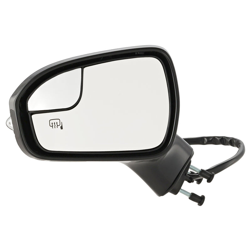 Driver Side Mirror Power Heated Manual Folding Paintable With Memory With Blind Spot Glass | FO1320542