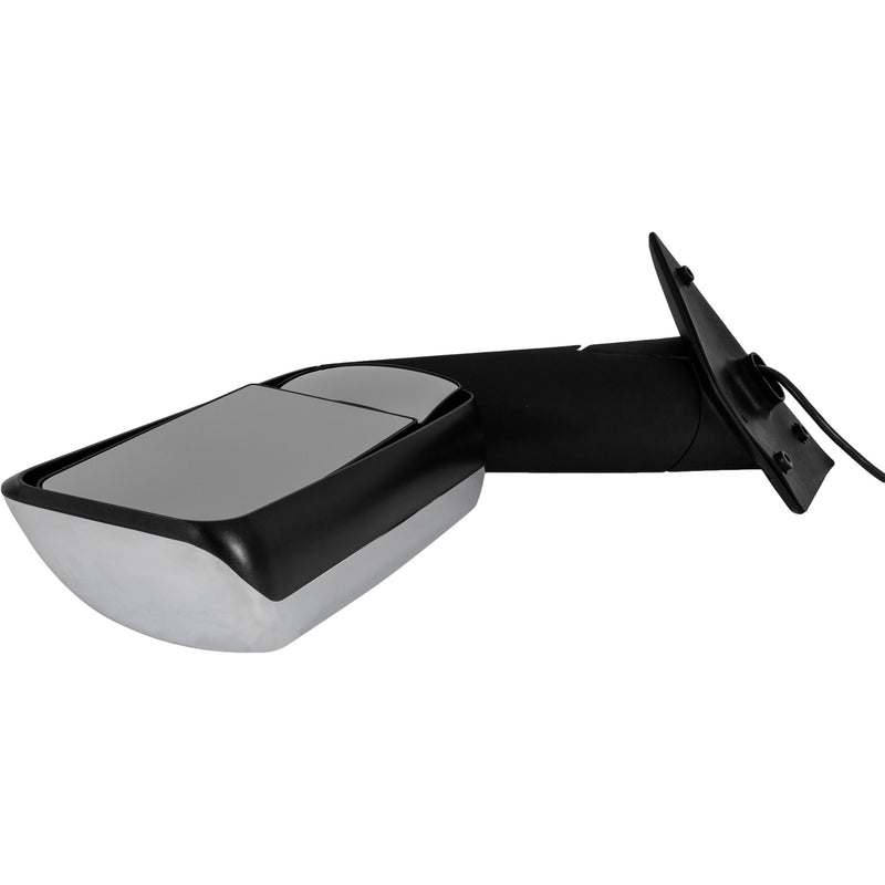 Passenger Side Mirror, Power, Heated, Manual Folding, Chrome