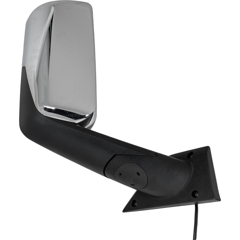 Passenger Side Mirror, Power, Heated, Manual Folding, Chrome