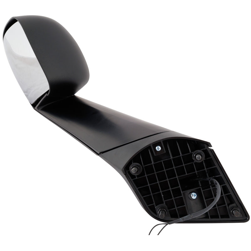Driver Side Hood Mirror, Manual Adjust, Heated, Textured Black, Without Signal Light