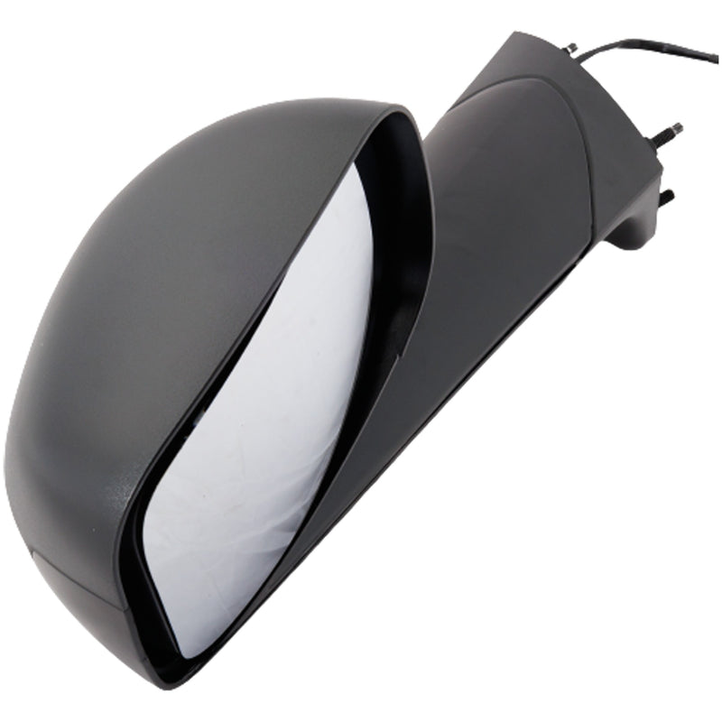 Driver Side Hood Mirror, Manual Adjust, Heated, Textured Black, Without Signal Light