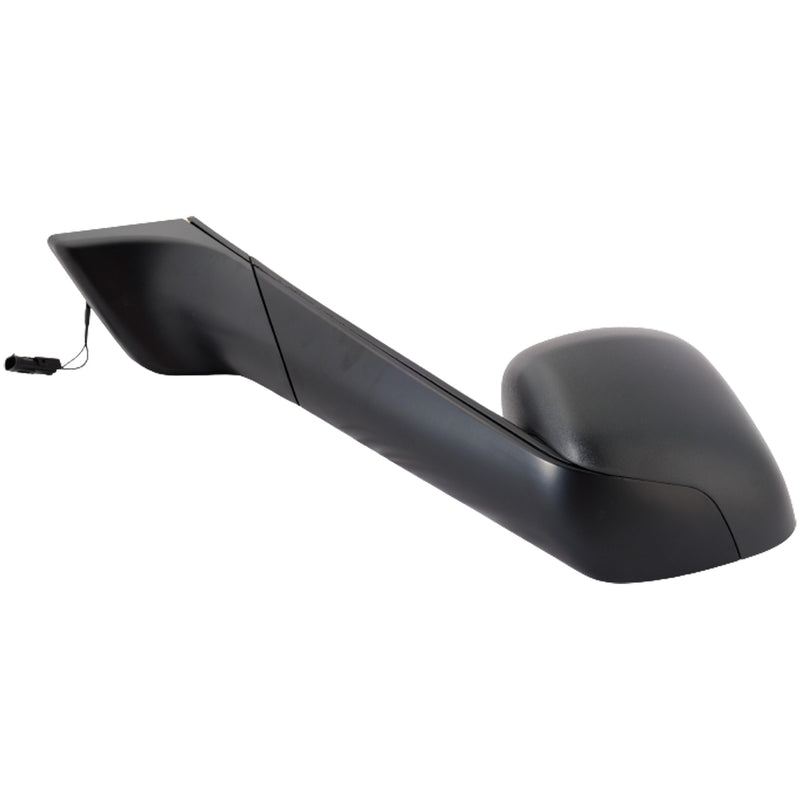 Driver Side Hood Mirror, Manual Adjust, Heated, Textured Black, Without Signal Light