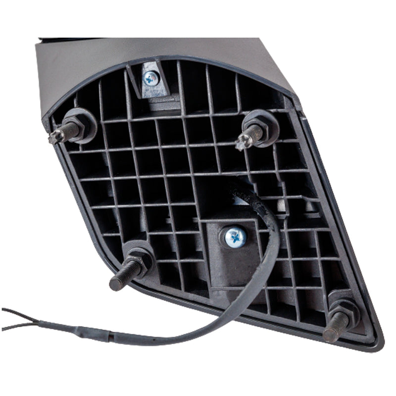 Driver Side Hood Mirror, Manual Adjust, Heated, Textured Black, Without Signal Light