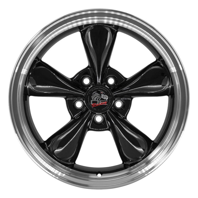 Wheel 17in Replica FR01 fits Ford Mustang Bullitt 17x8 Black