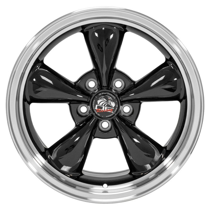 Wheel 17in Replica FR01 fits Ford Mustang Bullitt 17x9 Black