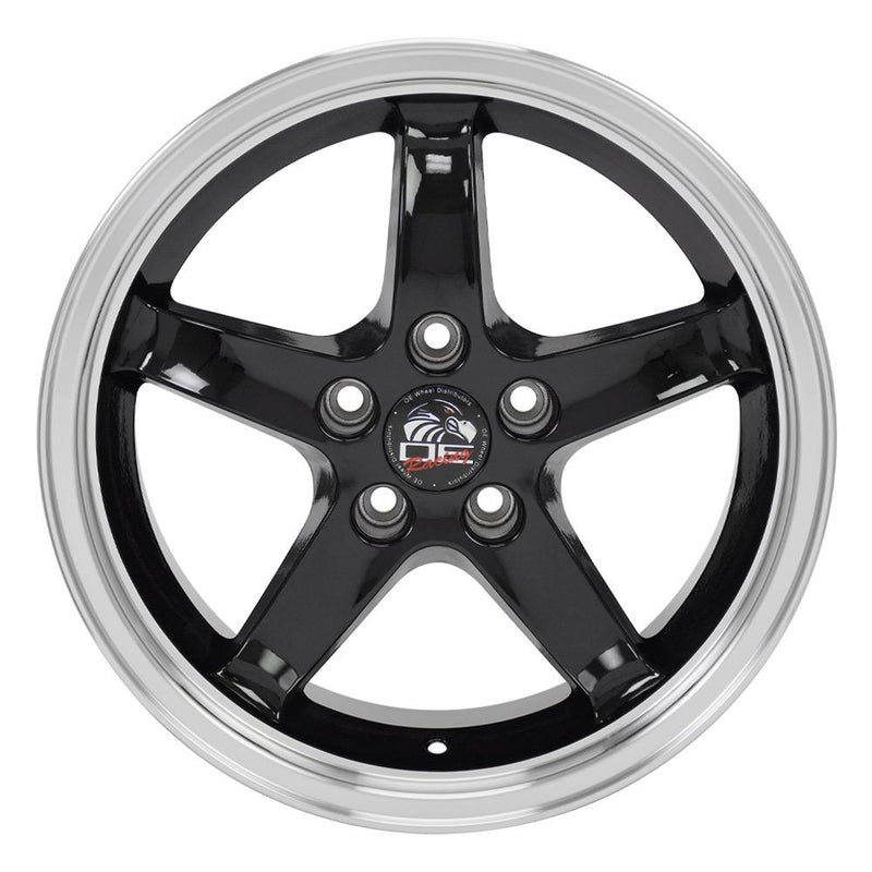 Wheel 17in Replica FR04 fits Ford Mustang Cobra 17x9 Black