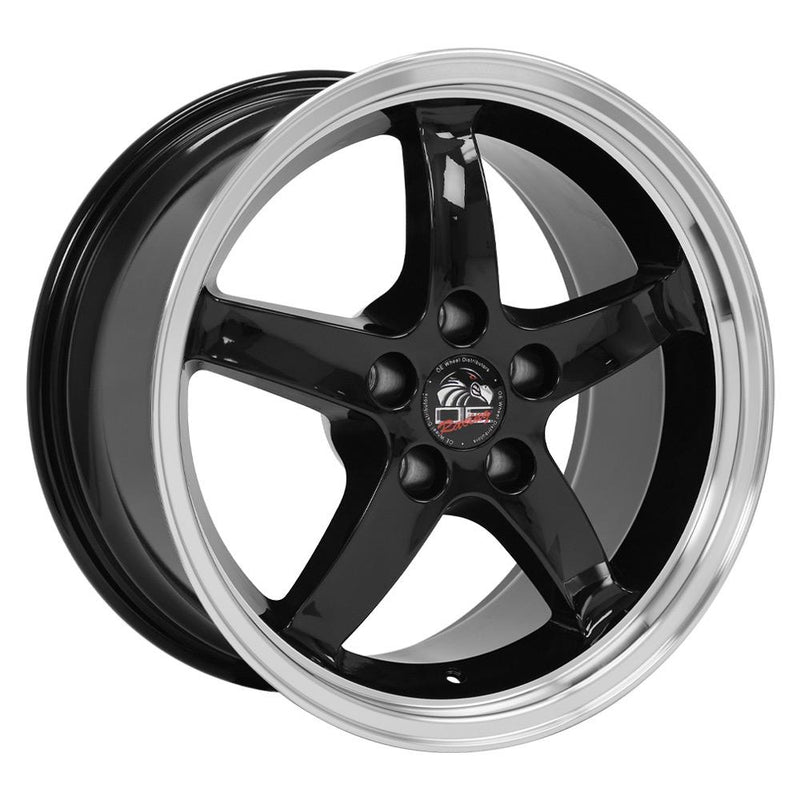 Wheel 17in Replica FR04 fits Ford Mustang Cobra 17x9 Black