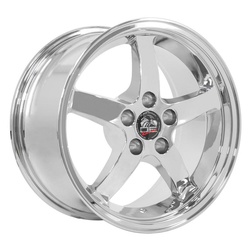 Wheel 17in Replica FR04 fits Ford Mustang Cobra 17x9 Chrome