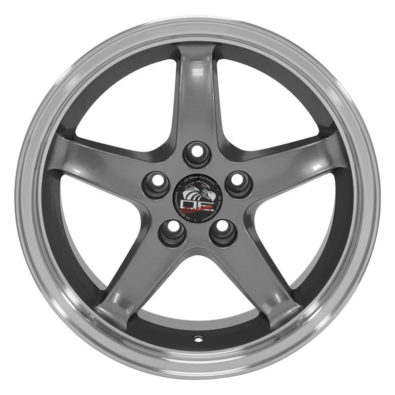 Wheel 17in Replica FR04 fits Ford Mustang Cobra 17x9 Gunmetal