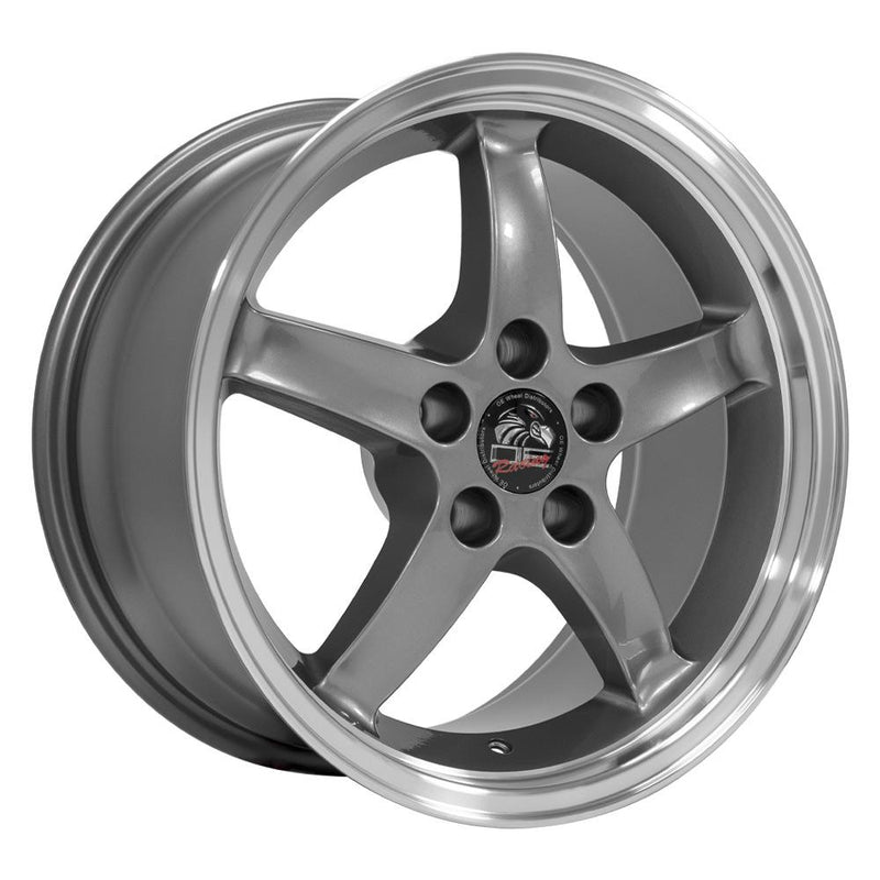 Wheel 17in Replica FR04 fits Ford Mustang Cobra 17x9 Gunmetal