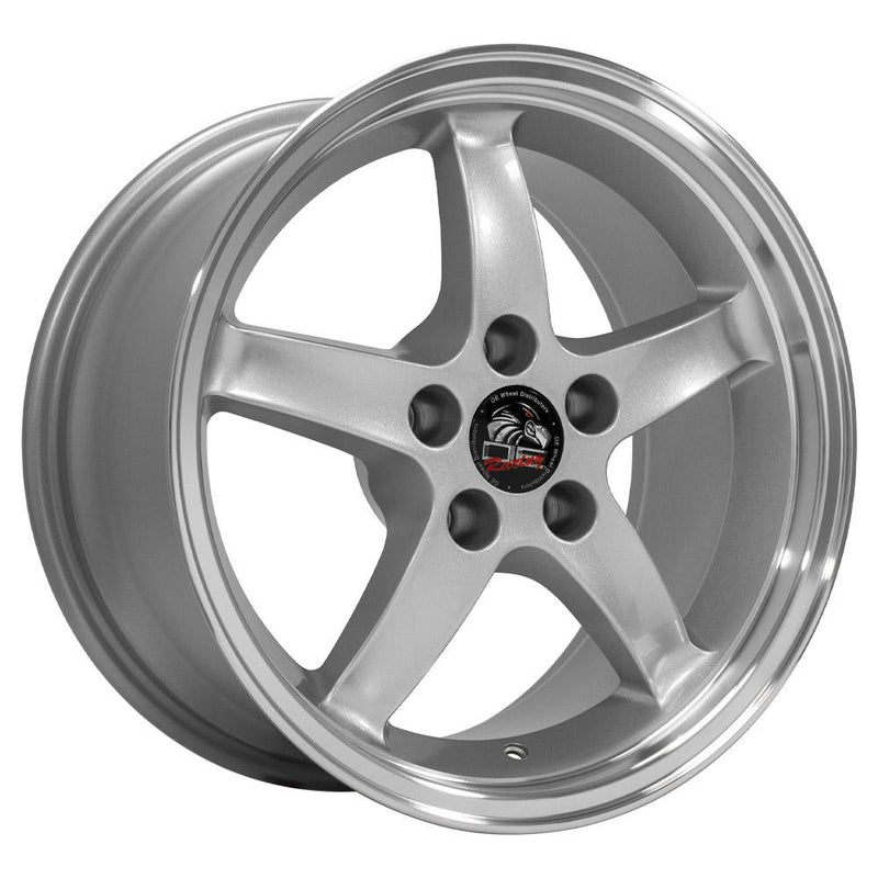 Wheel 17in Replica FR04 fits Ford Mustang Cobra 17x9 Silver