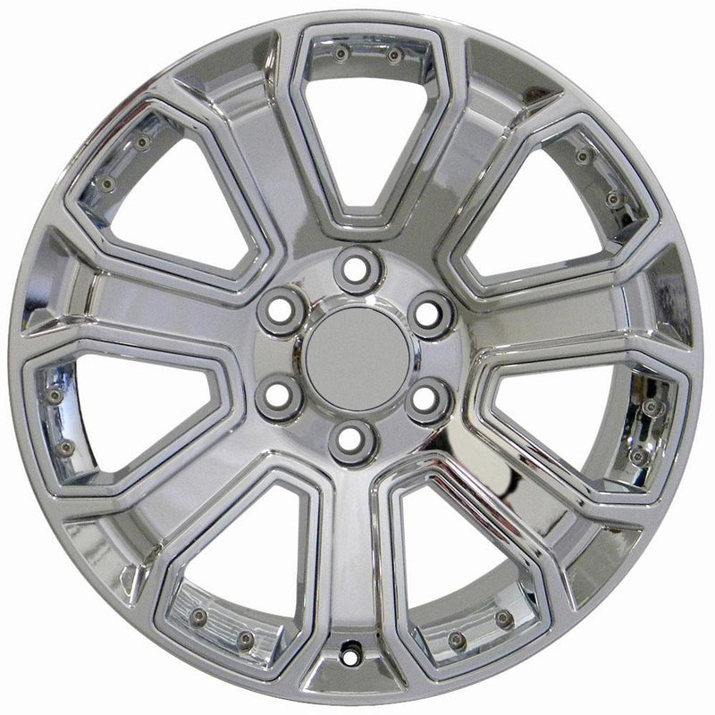 Wheel 20in Replica CV93 fits Chevrolet Silverado 20x8.5 Chrome with Chrome Inserts