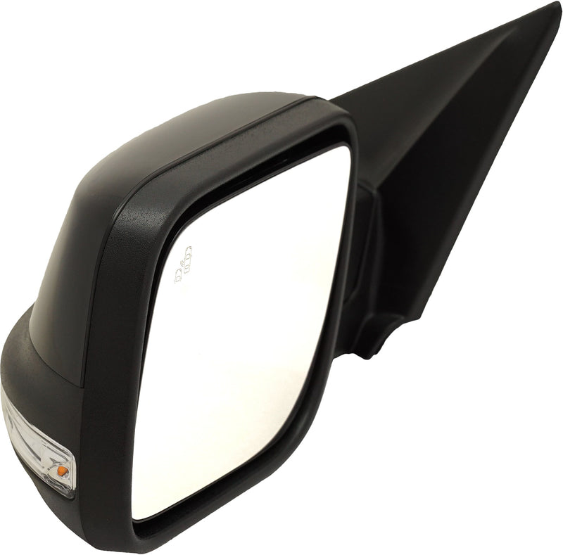 Driver Side Mirror, Power, Manual Folding, Heated, , In-housing Signal Light, With memory, With Puddle Light, W/o Auto-Dimming, With Blind Spot Detection in Glass