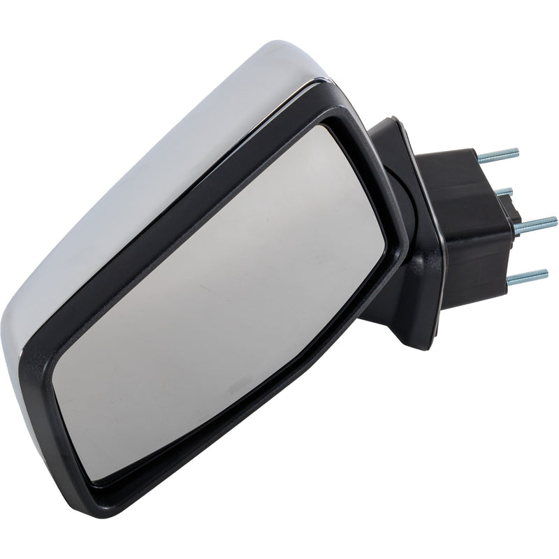 Driver Side Mirror, Non-Towing, Power, Manual Folding, Heated, Chrome, W/o Signal Light | GM1320651