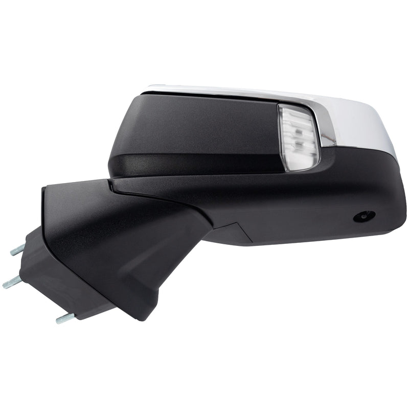 Driver Side Mirror Power Manual Folding Heated Chrome In-Housing Signal Light W/o Memory Puddle Light and Auto-Dimming With Blind Spot Glass | GM1320587