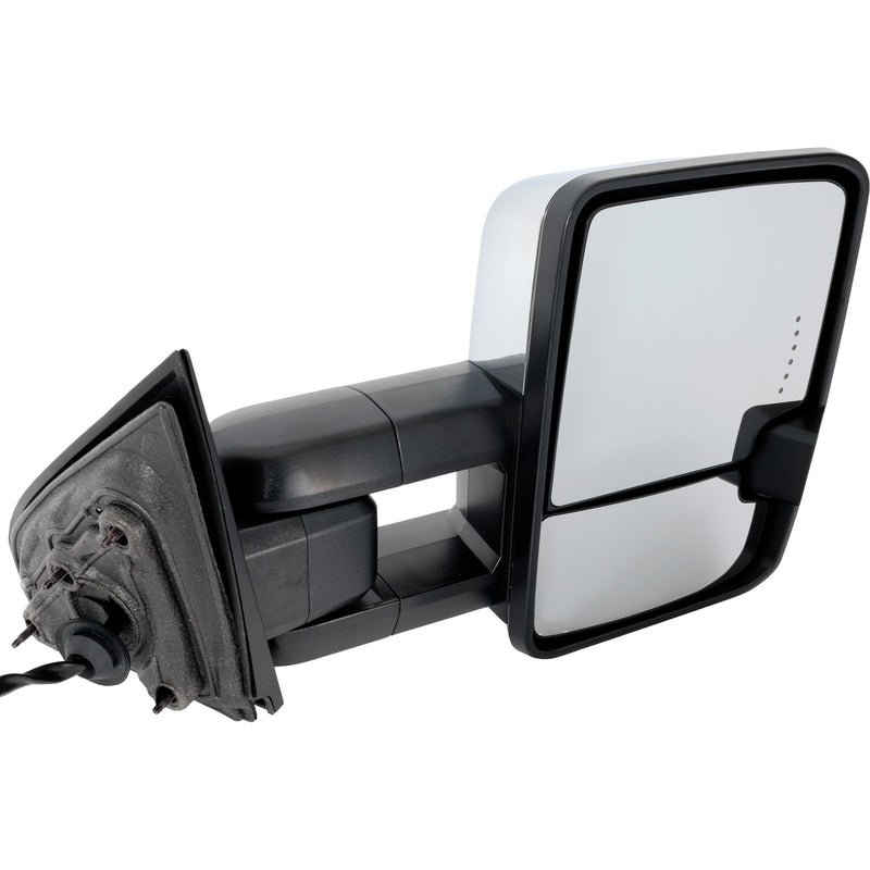Passenger Side Mirror, Power, Power Folding, Heated, Chrome, With Memory, Spotlight, OAT Sensor and Marker Lamp, W/o Blind Spot Detection, Auto-Dimming and Puddle Light | GM1321515