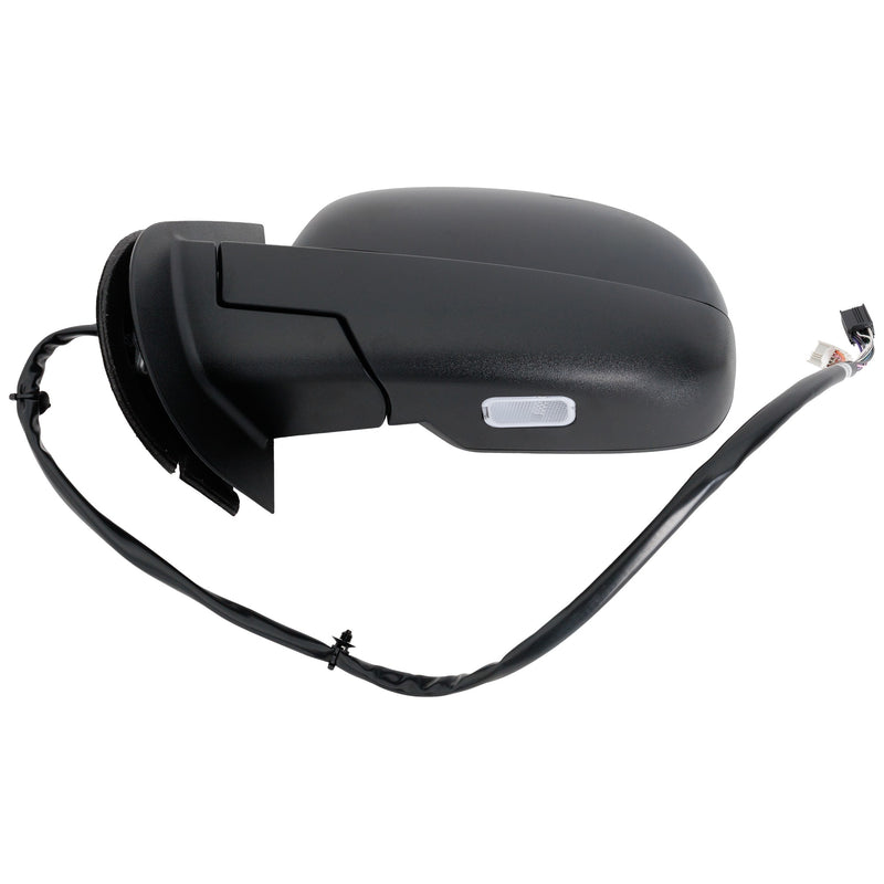 Driver Side Mirror Power Power Folding Heated With 1 Chrome and 1 Paintable Cap In-glass Signal Light With memory W/o Puddle Light With Auto-Dimming W/o Blind Spot Feature | GM1320339
