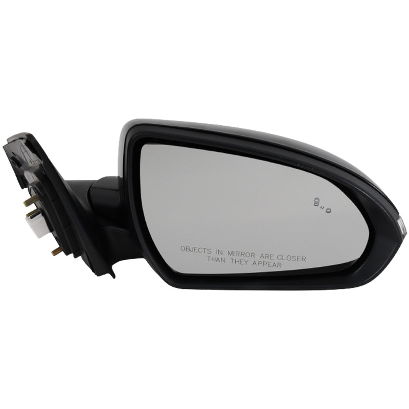Passenger Side Mirror, Power, Manual Folding, Heated, Paintable, In-housing Signal Light, W/o memory, W/o Puddle Light, W/o Auto-Dimming, With Blind Spot Detection | HY1321252
