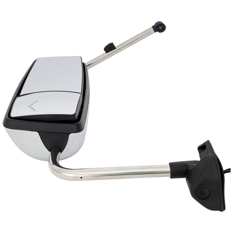 Passenger Side Towing Mirror, Power, Non-Folding, Heated, Chrome,
