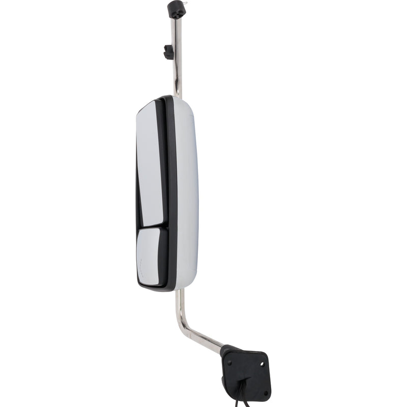 Left Side Manual Heated Mirror with Signal Light and CB Antenna Provision Chrome Finish