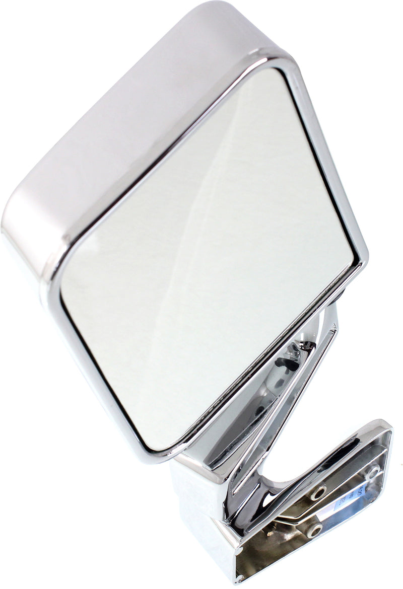 Driver Side Mirror, Manual Folding, W/o Signal Light, Chrome