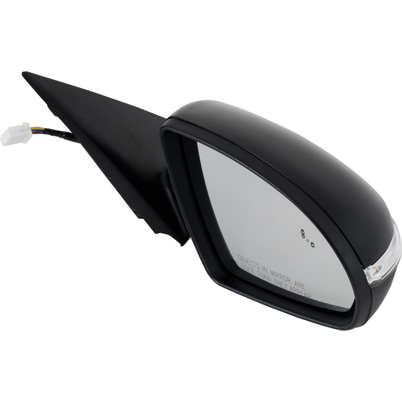Passenger Side Mirror, Power, Manual Folding, Heated, Paintable, In-housing Signal Light, W/o memory, W/o Puddle Light and Auto-Dimming, With BSD in Glass, USA Built Vehicle | KI1321221
