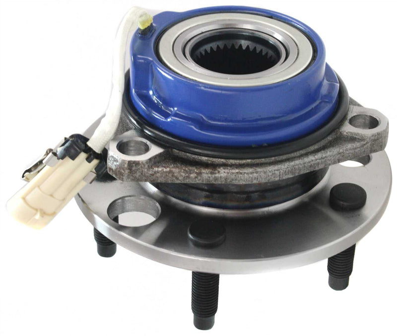 4-Pc Kit - Front Driver and Passenger Side Wheel Hub Non-Threaded Flange Mounting Holes includes Tie Rod Ends