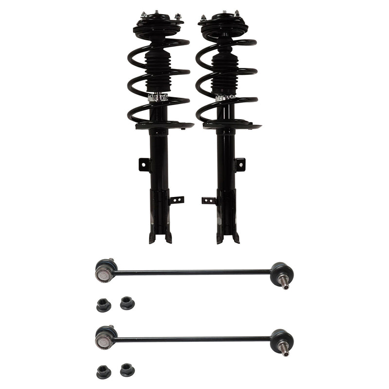 Suspension Kit Front Passenger & Driver Side with Loaded Struts and Sway Bar Links