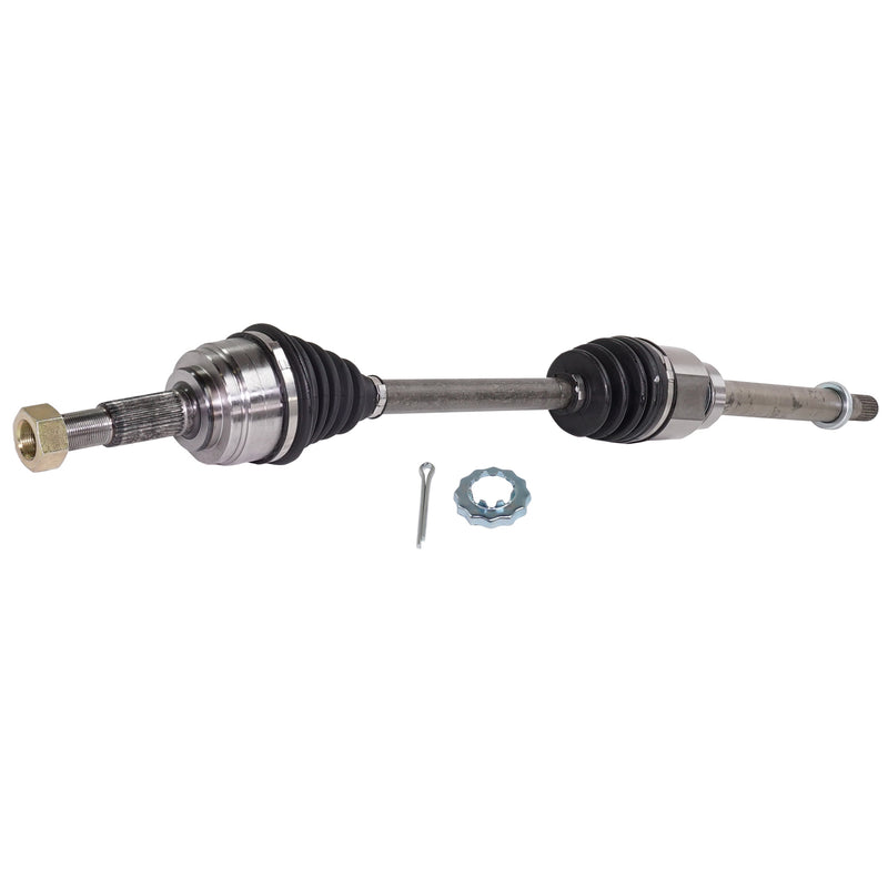 5-Piece Kit Front, Passenger Side Axle Assembly, Front Wheel Drive, Includes Brake Discs, Brake Pad Sets, and Control Arms