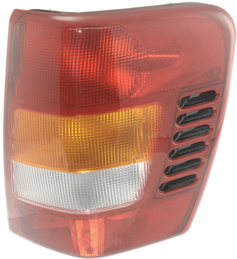 For 1999-2002 Jeep Grand Cherokee Laredo 8 Cyl 4.7L 4-Piece Kit Driver and Passenger Side Halogen Headlight With bulb(s) OE Replacement Includes (2) Tail Light and (2) Headlight | CH2502121,CH2503121,CH2818132,CH2819132