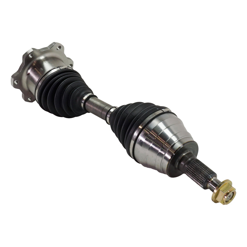 7-Piece Kit Front Driver And Passenger Side Axle Assembly With Brake Discs Brake Pad Set And Control Arms Four Wheel Drive