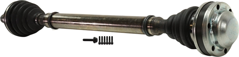 Front Axle Assembly Set RH & LH 8-Piece Kit with Brake Disc Pad Set and Control Arms