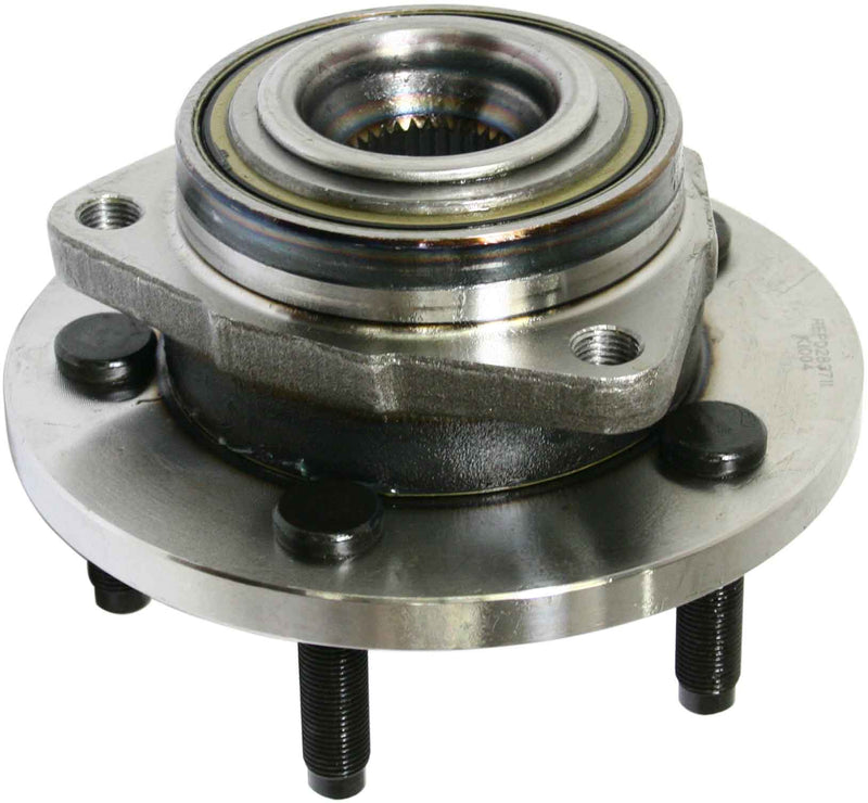 6-Pc Kit - Front Driver and Passenger Side Wheel Hub 2-Wheel ABS includes Tie Rod Ends