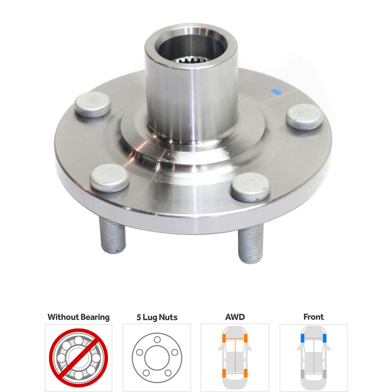 4-Pc Kit - Front Driver and Passenger Side Wheel Hub Production Date January 2003 includes Tie Rod Ends