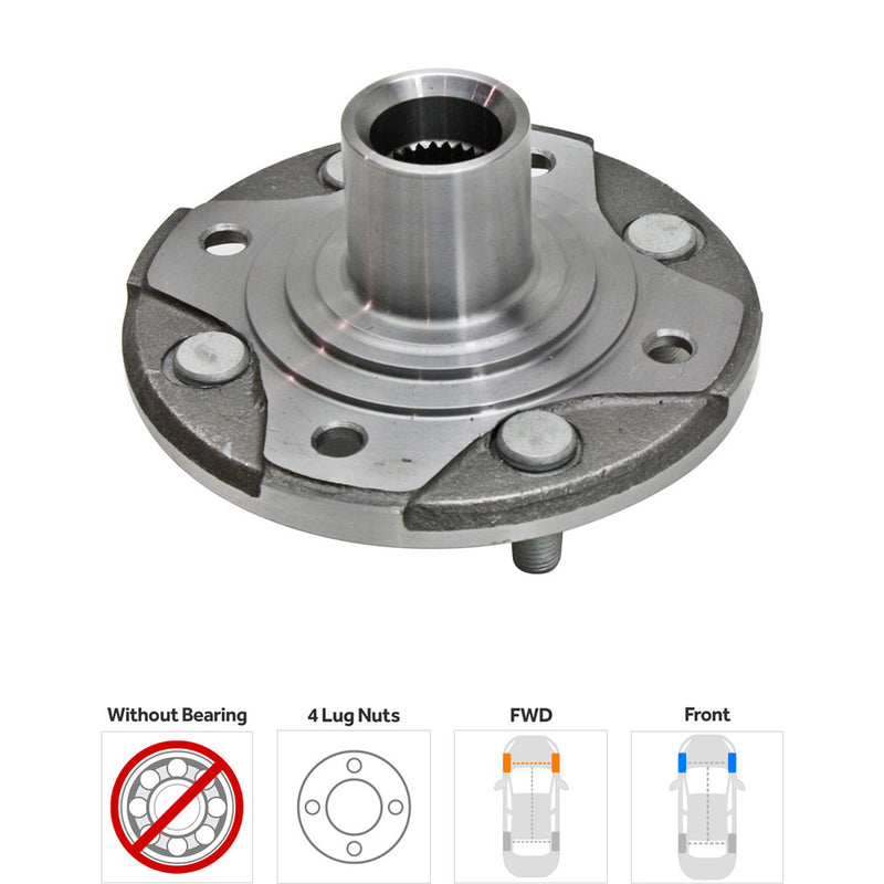 Front Driver Or Passenger Side Wheel Hub Kit With Wheel Bearing Front Wheel Drive
