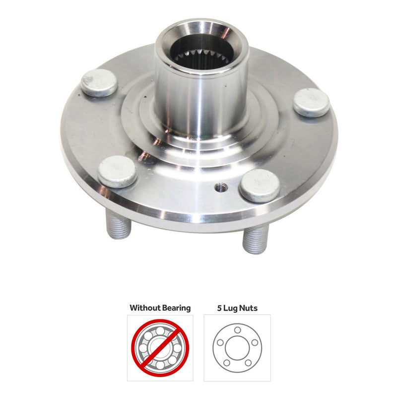 4-Pc Kit - Front Driver and Passenger Side Suspension includes Tie Rod End and Wheel Hub