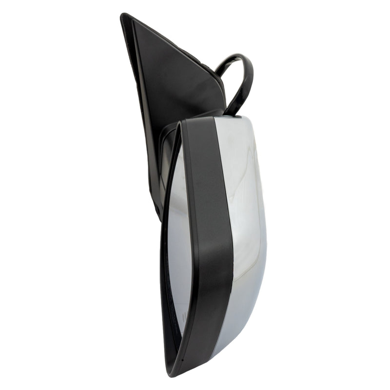 Passenger Side Mirror, Non-Towing, Power, Manual Folding, Heated, Chrome, In-glass Signal Light,