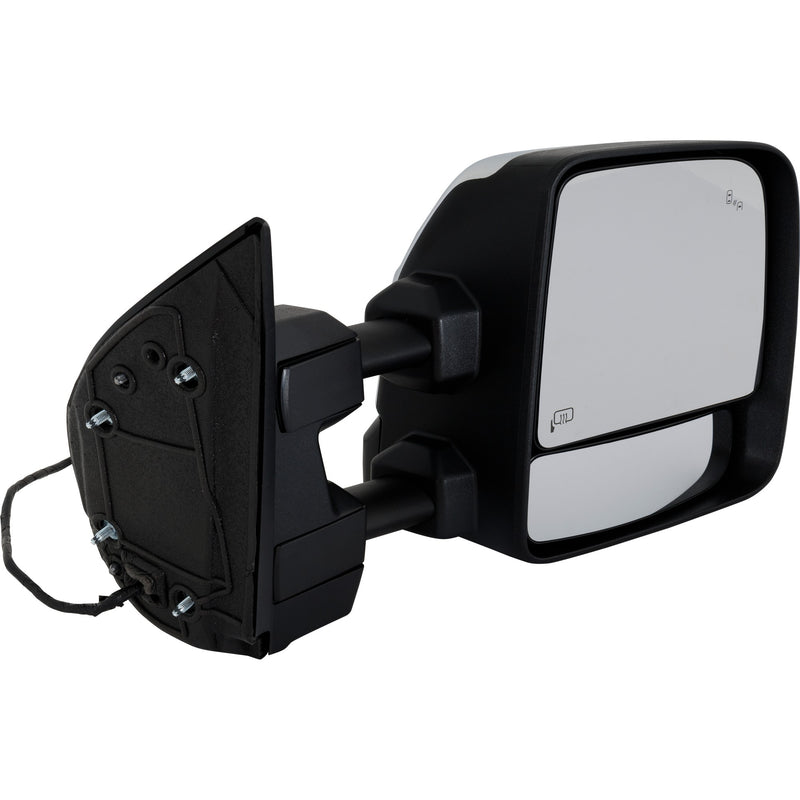 Passenger Side Towing Mirror, Manual Folding, In-housing Signal Light, W/o memory, With Puddle Light, W/o Auto-Dimming, With BSD in Glass, Chrome, Crew Cab Pickup | NI1321309