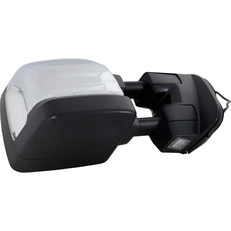 Passenger Side Towing Mirror, Manual Folding, In-housing Signal Light, W/o memory, With Puddle Light, W/o Auto-Dimming, With BSD in Glass, Chrome, Crew Cab Pickup | NI1321309
