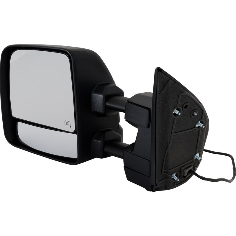 Driver Side Towing Mirror, Power, Manual Folding and Extending, Heated, Textured, In-housing Signal Light, W/o memory, With Puddle Light, W/o Auto-Dimming, W/o Blind Spot Feature | NI1320307