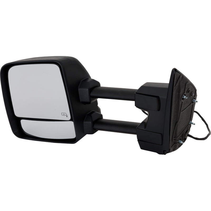 Driver Side Towing Mirror, Power, Manual Folding and Extending, Heated, Textured, In-housing Signal Light, W/o memory, With Puddle Light, W/o Auto-Dimming, W/o Blind Spot Feature | NI1320307